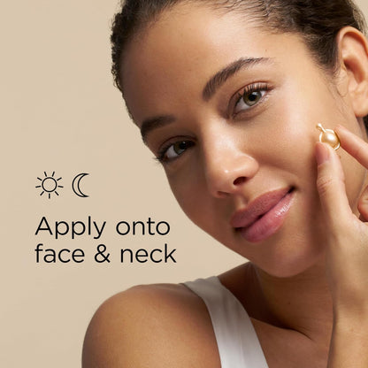 Advanced Ceramide Face Serum Capsules, Anti-Aging Skincare, Fragrance-Free Hydrating Formula for Radiant, Firm Skin, Nourishing and Strengthening