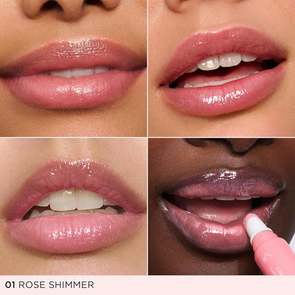 Lip Perfector | Peptide Plumping and Hydrating Lip Gloss | Instant Shine with Sheer, Shimmer Finish |Non-Sticky Texture with Vanilla Scent | 0.35 Ounces