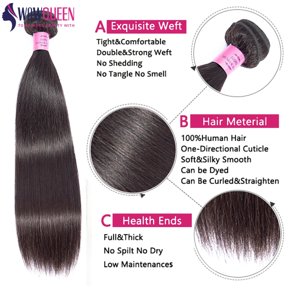 12A Straight Human Hair Bundles 28 30 Inch Raw Hair Bundles 36 38 40 Inch Long Thick Bundles Cheap Brazilian Hair Weave Bundles